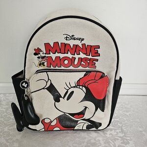 Disney Minnie Mouse Kids Backpack Red & Black- Like New!